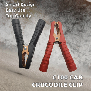 Pinzas de Cocodrilo Aisladas para Cable de Batería de Auto, con Resorte, Recubiertas de Cobre, de 300A, Negras y Rojas, para Vehículos y Embarcaciones - Product Image 3