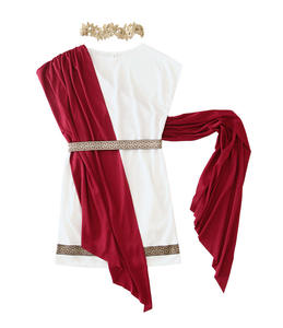 Costume de cosplay de haute qualité pour filles sur le thème de la mythologie grecque, tunique grecque <span class=keywords><strong>blanche</strong></span> et rouge pour performance de carnaval - Product Image 5