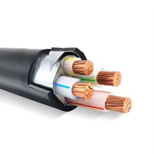 Factory direct sale XPLE/YJV four-core steel belt armoured low voltage cable for construction underground buried