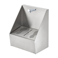 Produits d'hygiène, qualité durable, lavabo pour le lavage des pieds en acier inoxydable 304 finition satinée, station simple
