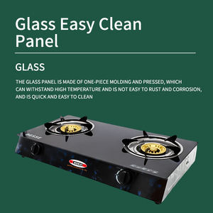 Prix compétitif plaque de cuisson en verre à gaz double brûleurs en fonte cuisinières de cuisine - Product Image 3