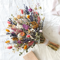Vente en gros de plantes séchées naturelles pour arrangements floraux de mariage, roses séchées pour demoiselles d'honneur, fleurs de mariée, bouquet de mariée
