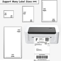 Imprimante d'étiquettes thermiques sans encre Edoo ED1080 4x6, haute résolution, pour entrepôt, commerce de détail et stockage