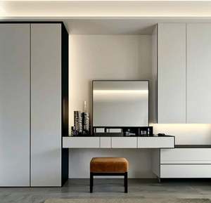 Armoire moderne minimaliste au design simple, commode combinée, ensembles de meubles de chambre à coucher, rangement, buffets personnalisés, présentoir - Product Image 1