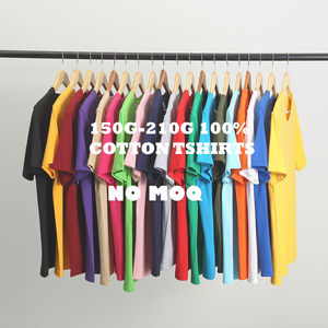 Wholesale Cotton Short-Sleeved T-Shirts 180grams Customizable Large-Size Promotional Work Clothes With Printed Logo