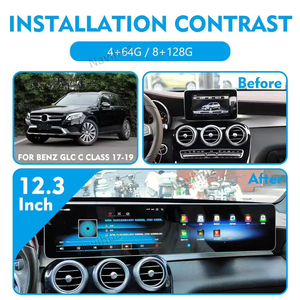NaviHua Accessoires automobiles : Autoradio Android Carplay amélioré pour Mercedes Benz Classe C GLC W205 X253 2015-2018 - Product Image 6