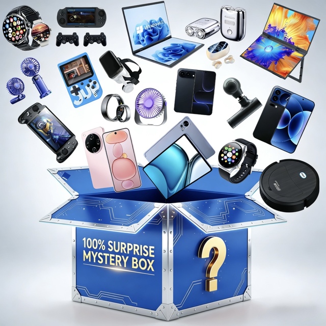 3C Smart Electronics Mystery Box High Value Smartphone 5G Gaming Mobile Phones Earphone Lucky Advanced Christmas Festival Gift