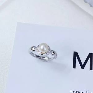 Ensemble de bijoux en argent 10698DIY avec anneau en argent S925, support vide pour plusieurs perles, perles de 3-4 mm, anneaux de perles, accessoire - Product Image 3