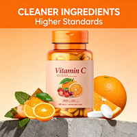 Comprimés de Vitamine C et Zinc à l'Orange Marque Blanche – Complément Alimentaire Quotidien Herbal pour l'Immunité et la Santé de la Peau chez l'Adulte – 60 Comprimés