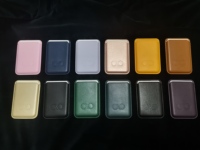W1 Pu Logo Kustom Warna Magnet Dompet Ponsel Magnetik Tempat Kartu Kredit Kulit Penahan Kuat untuk iphone 14 15 16 Pro Max