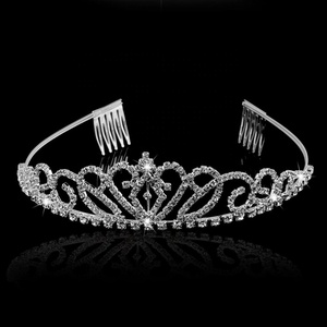 Elegante migliore di strass di cristallo fatti a mano in argento di cerimonia nuziale della fascia diademi <span class=keywords><strong>e</strong></span> corone - Product Image 4
