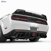 Diffuseur arrière LED ABS pour Dodge Challenger 2015-2024 SRT Hellcat, garniture extérieure du pare-chocs