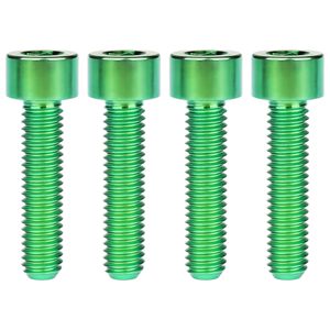 Tornillo de Cabeza Hexagonal de <span class=keywords><strong>Titanio</strong></span> Ti M5 X 10 12 16 18 20 25 30 35 40 45 50 55 60mm para Bicicleta, Verde M5x25mm - Product Image 6