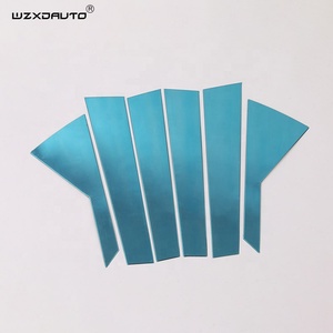 WZXD Auto Side Door <b>Pillar</b> Posts Trim <b>Stainless</b> <b>Steel</b> <b>Cover</b> Car Care Window <b>Pillars</b> Protector Sticker for 2015 - Product Image 3