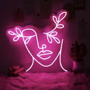 Matt Dropshipping Custom Girls Woman Lady Naked Body Art Led Neon Lights For Party Neon Sign Female Cartoon Sexy Girl