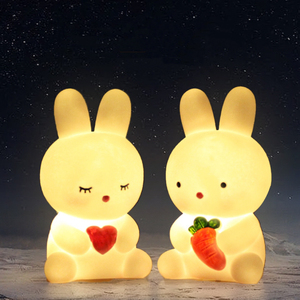 LED Cute Cartoon <strong>Rabbit</strong> Night <strong>Light</strong> IP65 Table Lamp for Bedroom Bedside Baby Sleeping Ornament Christmas Gift Toys - Product Image 2