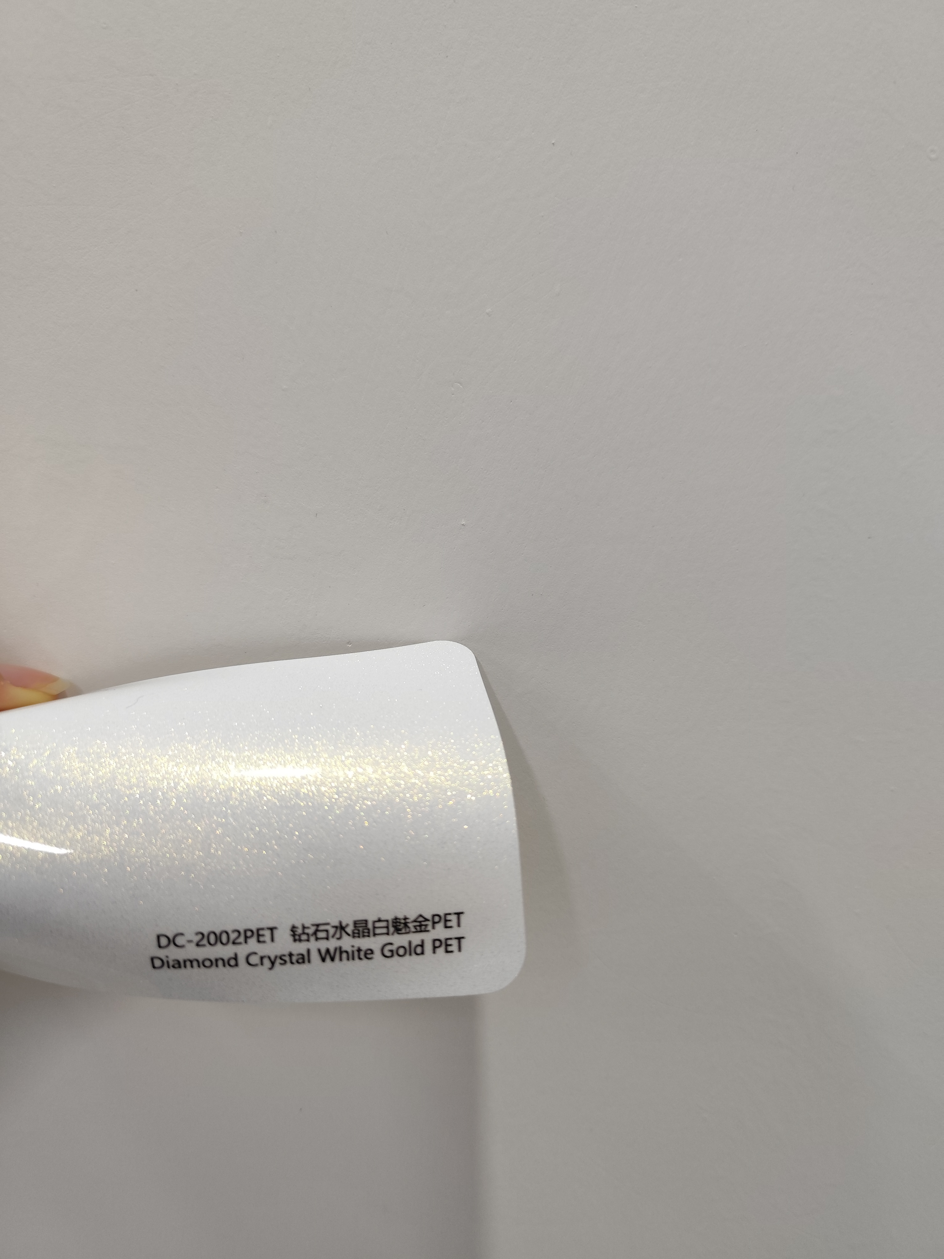 PET Diamond Crystal White Gold