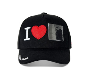 全新设计 5 片式 100% 聚酯纤维黑色棒球帽 结构化棒球帽 定制 3D 刺绣塑料口袋帽 成人款 - Product Image 2