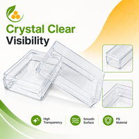 Boîte à miel en plastique transparent de 250 g, entièrement transparente, pour l'apiculture, conteneur de stockage de miel, boîte d'emballage pour miel en nid d'abeille
