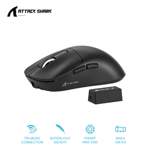 <span class=keywords><strong>Mouse</strong></span> Wireless <span class=keywords><strong>da</strong></span> <span class=keywords><strong>Gioco</strong></span> Attack Shark X3PRO 8k Ricevitore Tre Modalità Leggero PAW3395 E-sports Ricaricabile per Computer - Product Image 3