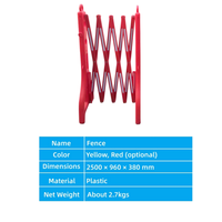 Bandes réfléchissantes haute intensité, garde-corps rétractable portable, barrière extensible