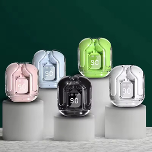 Audífonos TWS Inalámbricos Bluetooth 5.0 ENC Deportivos para Juegos, Auriculares con Reducción de Ruido, Micrófono, Sonido Estéreo y Pantalla LED - Product Image 1