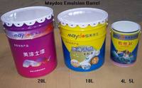 Maydos-Apprêt et couche de finition en acrylique semi-brillant à base d'eau, pour intérieur et extérieur, 1L, 5 L, 18 L, 20 L