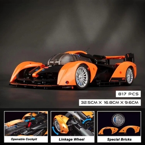 <span class=keywords><strong>Pro</strong></span> Blocks YC-23045 Technik 1:14 Rennwagen Konstruktionsbausteine Rennfahrzeug Spielzeug für Kinder Bausätze Geschenk - Product Image 4