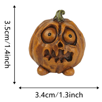 Mini Umweltfreundliche Religiöse Halloween-Kürbis-Harzfiguren Jack-o'-lantern Mikro-Landschaftsornament Sukkulenten-Blumentopf