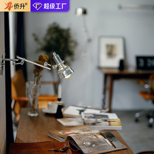Industrial Style Telescopic Desk Lamp Led Aluminum Adjustable Clamp Light For Reading Work Home Office Use - Product Image 2