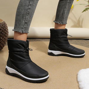 Bottes <span class=keywords><strong>de</strong></span> neige imperméables antidérapantes pour femmes 2023 Chaussures en coton chaudes doublées <span class=keywords><strong>de</strong></span> polaire respirantes pour l'hiver <span class=keywords><strong>Ski</strong></span> en plein air au nord-est - Product Image 1