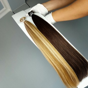 ผมต่อแบบ Pre-Bonded K-Tips ยี่ห้อ Jasmine Beauty ผมแท้บริสุทธิ์แบบ Double Drawn  ชนิด Flat Tip Weft  ต่อผมด้วยเคราติน - Product Image 5