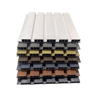 Timber-Look WPC Facade Cladding, Horizontal Composite Siding Panels Outdoor Wall Weatherboard for Residential Chalet