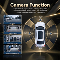 Autoradio Android BQCC 12,3 pouces avec Carplay, écran partagé, lecteur multimédia pour tableau de bord, pour Mercedes Benz Classe C GLC 2015-2018 NTG5.0