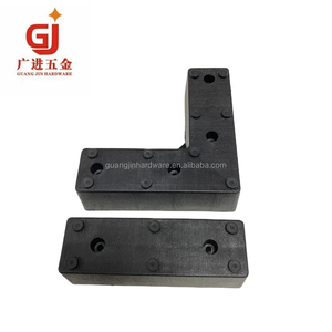 Patas de Plástico para Sofá, Patas de Muebles, Patas para Mesa de Noche, Patas de Plástico Negras en Forma de L para Accesorios de Ferretería - Product Image 1