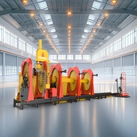Mesin pembuat kandang Rebar koreksi kesalahan AI 800-2500mm Diameter adaptasi CNC stasiun kerja las kandang Rebar cerdas