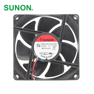 SUNON PE80252B1-000C-A99 Ball Bearing Electric 24VDC 8025 80x80x25mm 60 CFM 2 Wire Leads <b>Plastic</b> ODM Compact Axial DC Cooling - Product Image 1