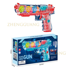 Zhengguang – pistolet de Vibration à engrenage Transparent, jouet électrique clignotant <span class=keywords><strong>Bo</strong></span> <span class=keywords><strong>Concept</strong></span> amusant, pistolet avec lumière et musique - Product Image 3