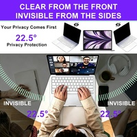 Filtre de confidentialité magnétique bidirectionnel anti-espion pour Macbook Air 13,6 pouces A3449, protection d'écran anti-lumière bleue sans adhésif