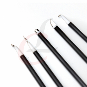 Instrumento Laparoscópico Manual, Laparoscópio em Forma de L, Gancho, Raspador, Eletrodo, Lâmina de Agulha, Instrumento Cirúrgico Básico em Aço 5*330mm - Product Image 2