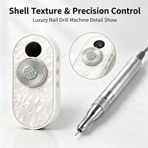 Rechargeable Portable <b>Nail</b> Drill Machine 45 Speed Adjustable Low Noise Vibration Bezel Shell Electric <b>Nail</b> File 4 Colors - Product Image 3