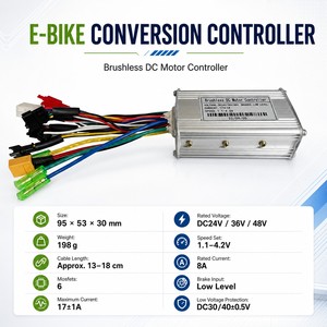 Kit de conversion de vélo électrique 36V 250W, moteur de moyeu arrière, écran LCD, contrôleur d'accélérateur PAS, Plug and Play - Product Image 4