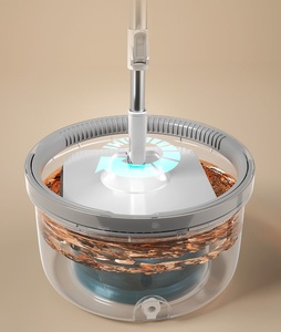 Cubo giratorio de fregona para el hogar, giratorio automático, libre de contaminación, lavado a <span class=keywords><strong>mano</strong></span>, elevación y secado, cubo individual - Product Image 5