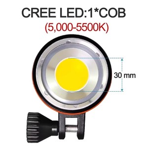 12000LM COB lumière de plongée Rechargeable IP68 100m étanche vidéo photographie <span class=keywords><strong>recherche</strong></span> et sauvetage batterie batterie plongée vidéo lumière 4K - Product Image 3
