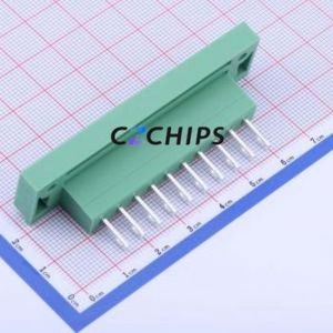 KF2EDGWB-5.0-10P Plug-in Terminal Block Through hole,P=5mm Connector Board-to-Board / Socket - Closed Screw Fixing 1x10P 5mm - Product Image 2
