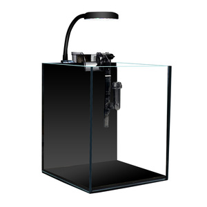 <span class=keywords><strong>Aquarium</strong></span> de bureau moderne en verre écologique, petit paysage aquatique, mini <span class=keywords><strong>aquarium</strong></span> à fond noir, 5,6 L, carré, salon, 220 V - Product Image 5