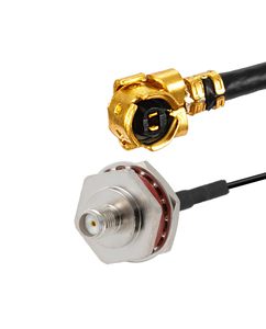 Coaxial 1,13 Cable Ufl a SMA Hembra Caja impermeable M16 Cable coaxial de baja pérdida - Product Image 1