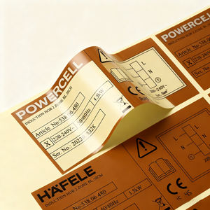 Etiqueta de impresión personalizada de buena calidad, resistente al agua, autoadhesivo, logotipo, batería, <span class=keywords><strong>PC</strong></span> esmerilado, embalaje, rollo de etiquetas adhesivas - Product Image 4