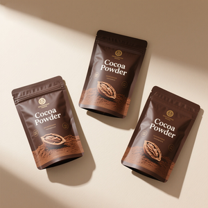 Sachets d'Emballage Poudre Doypack à Fermeture Zip Thermoscellables 500g pour Poudre <span class=keywords><strong>de</strong></span> Protéines Matcha <span class=keywords><strong>Cacao</strong></span> Chocolat Farine - Product Image 4