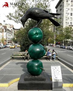 Escultura Moderna de <span class=keywords><strong>Cuervo</strong></span> y Libro en Bronce, Impresión Digital Personalizable, con Fundición para Decoración de Calles y Escuelas - Product Image 5